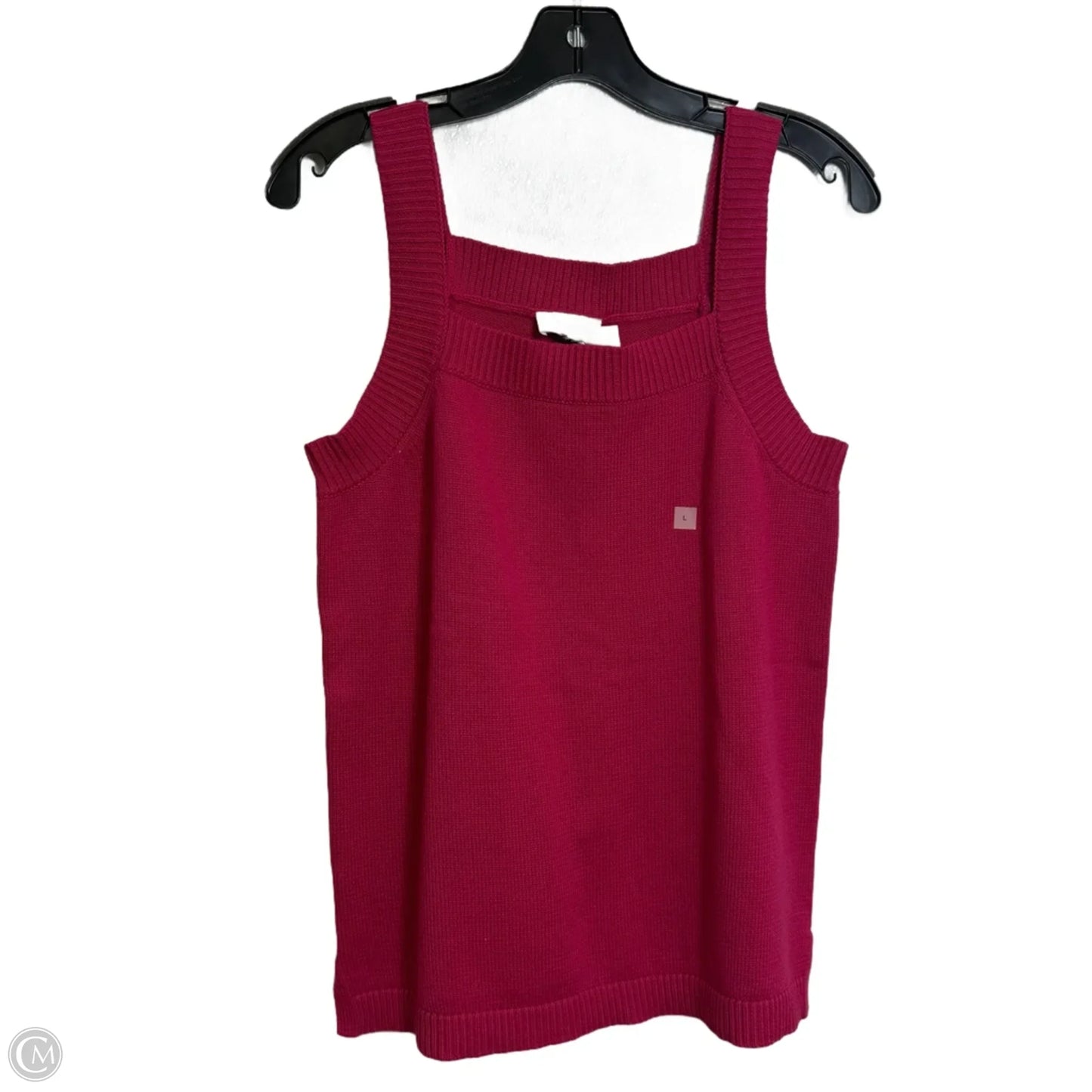 Top Sleeveless By Loft In Pink, Size: L