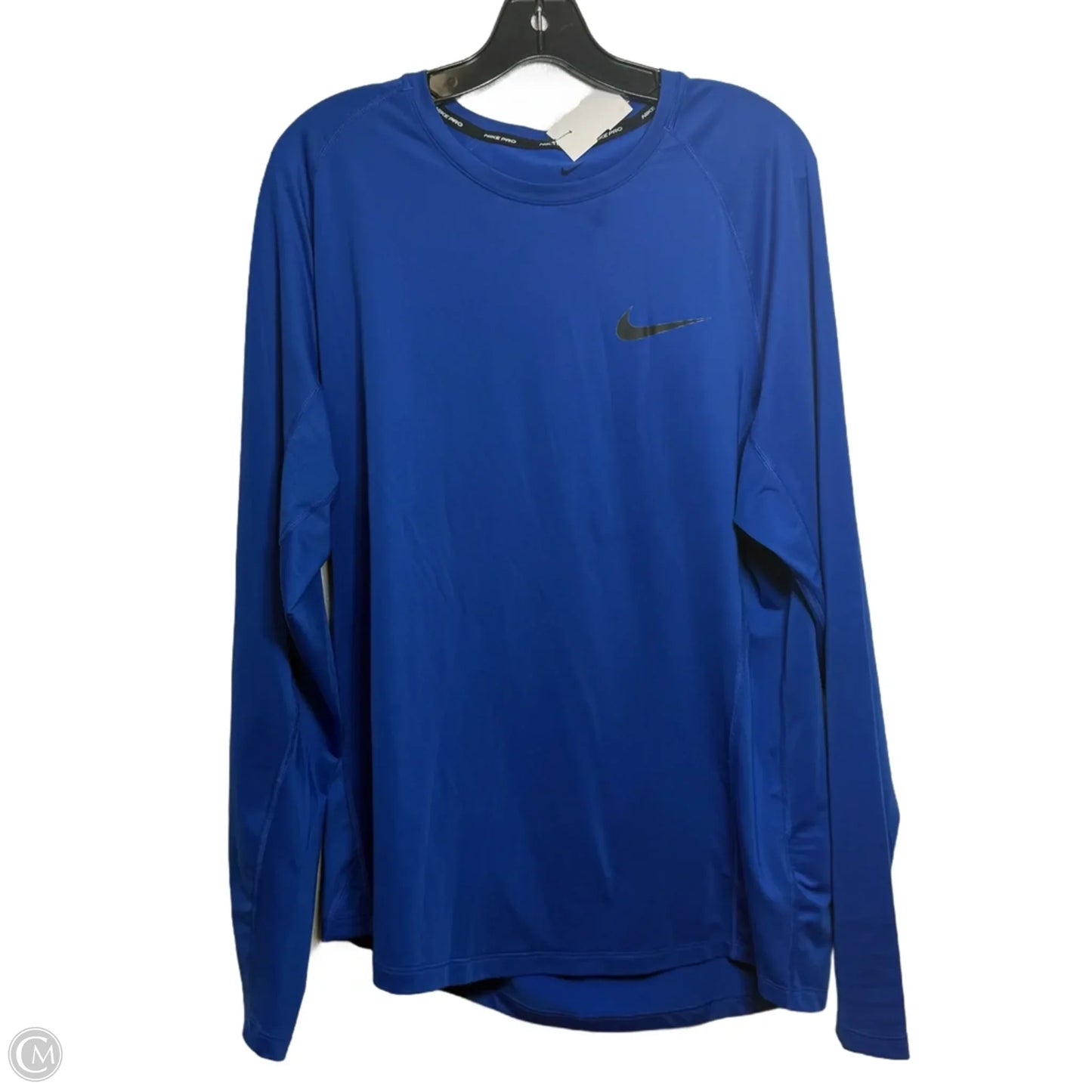Athletic Top Long Sleeve Crewneck By Nike Apparel In Blue, Size: Xl
