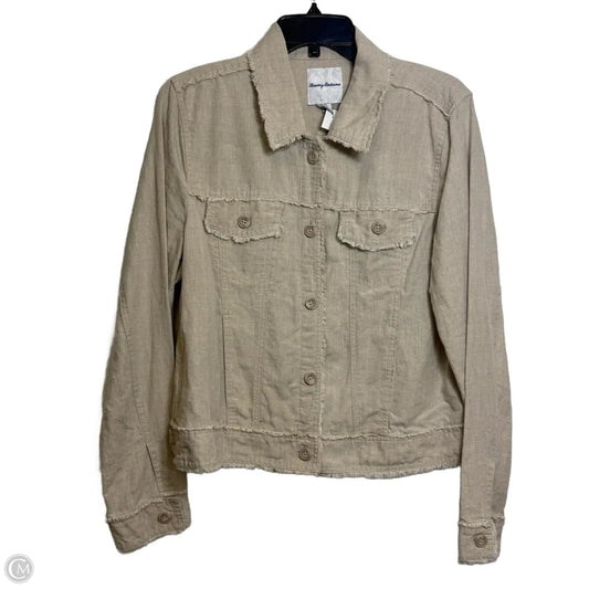 Top Long Sleeve By Tommy Bahama In Tan, Size: L