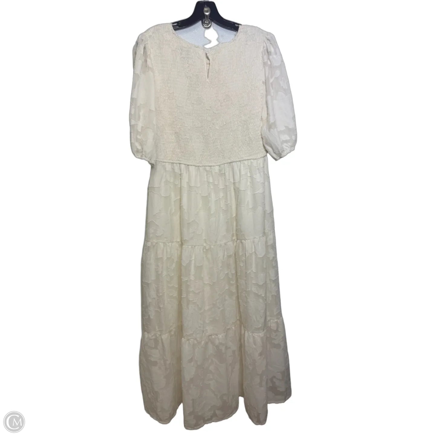 Dress Casual Maxi By Merokeety In Ivory, Size: Xl