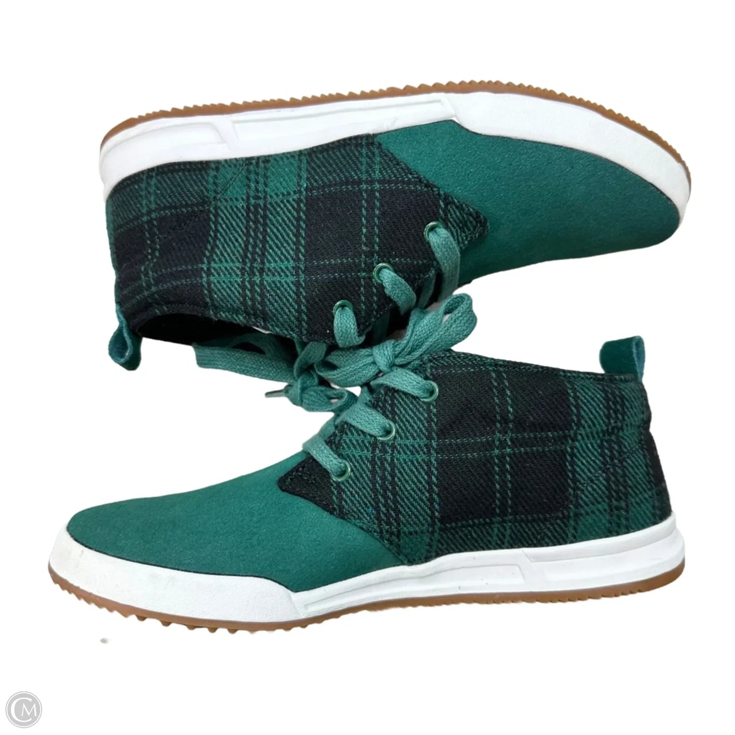 Shoes Sneakers By Coldwater Creek In Plaid Pattern, Size: 7.5