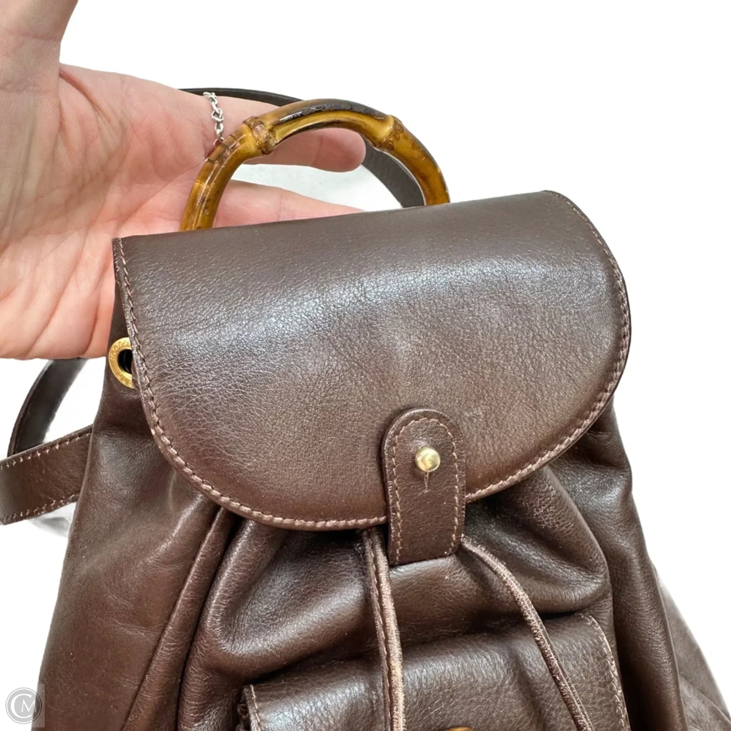 Backpack Luxury Designer By Gucci, Size: Small