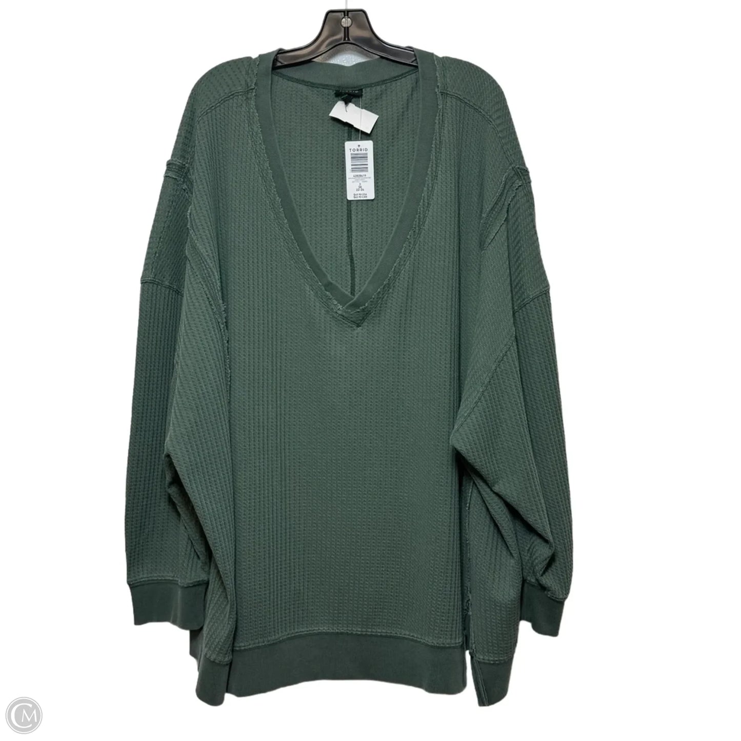 Top Long Sleeve By Torrid In Green, Size: 3x