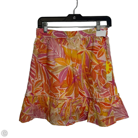 Skirt Mini & Short By C And C In Tropical Print, Size: M