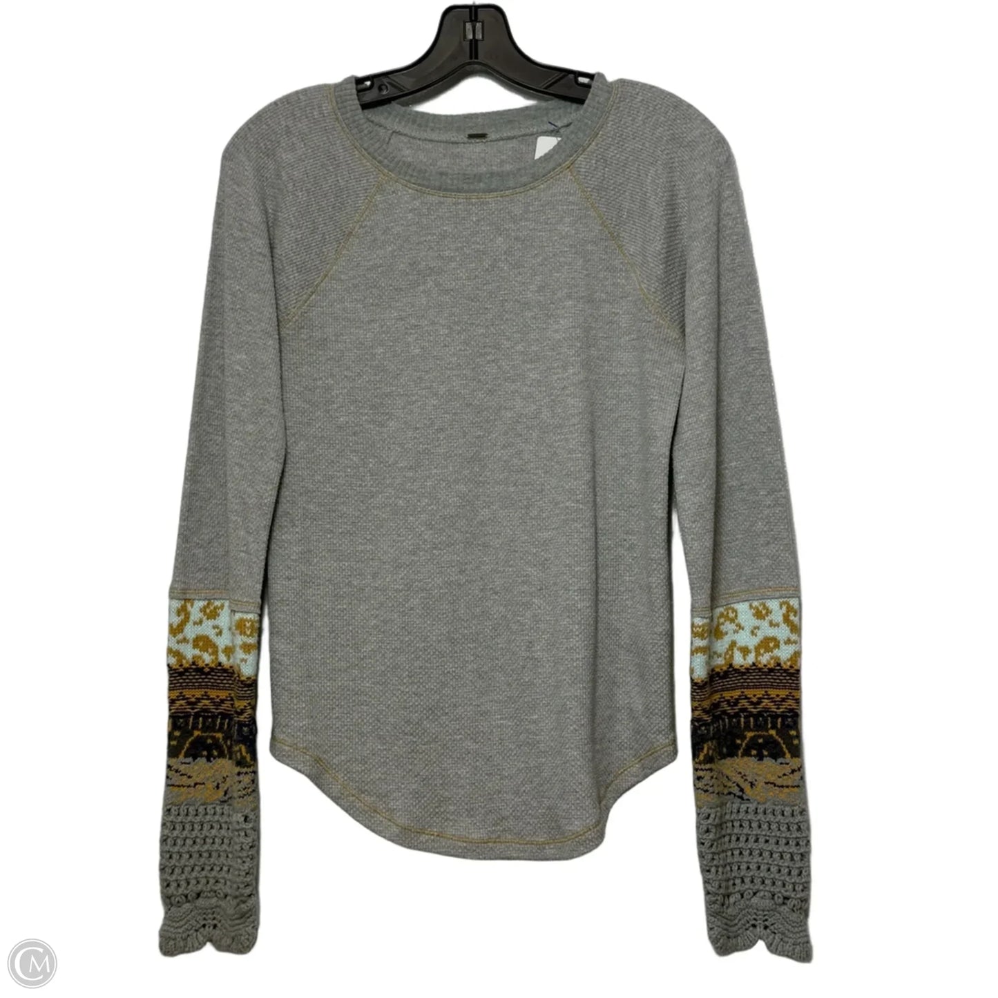 Top Long Sleeve By Free People In Grey, Size: L