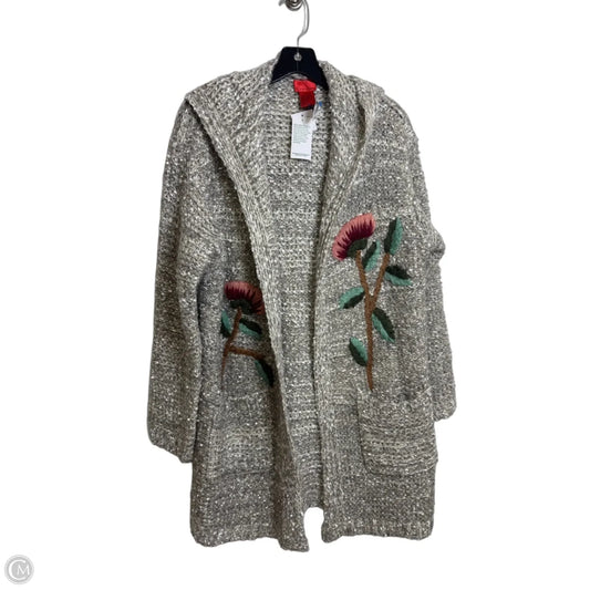 Cardigan By Christina In Taupe, Size: Xl