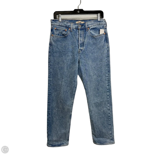 Jeans Straight By Levis In Blue Denim, Size: 10