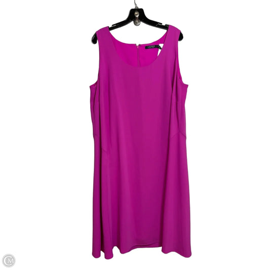 Dress Casual Maxi By Lauren By Ralph Lauren In Pink, Size: 18