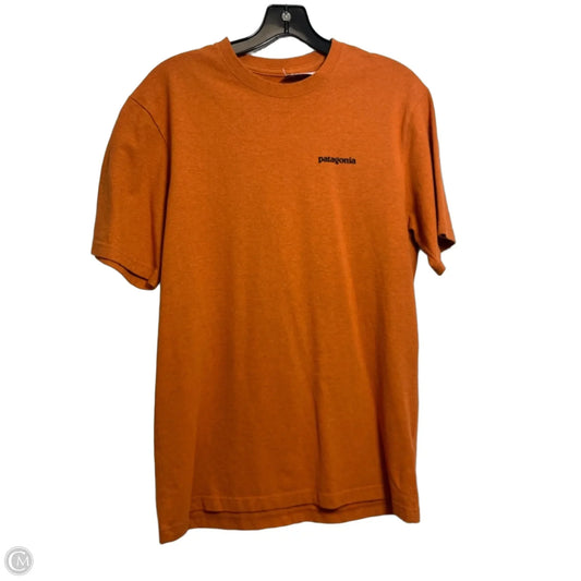Top Short Sleeve Basic By Patagonia In Orange, Size: S