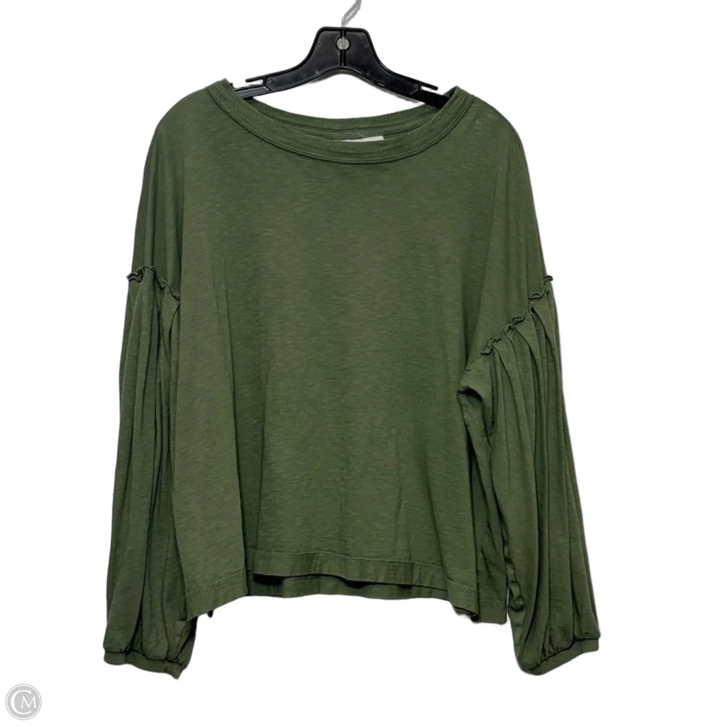 Top Long Sleeve By Aerie In Green, Size: S