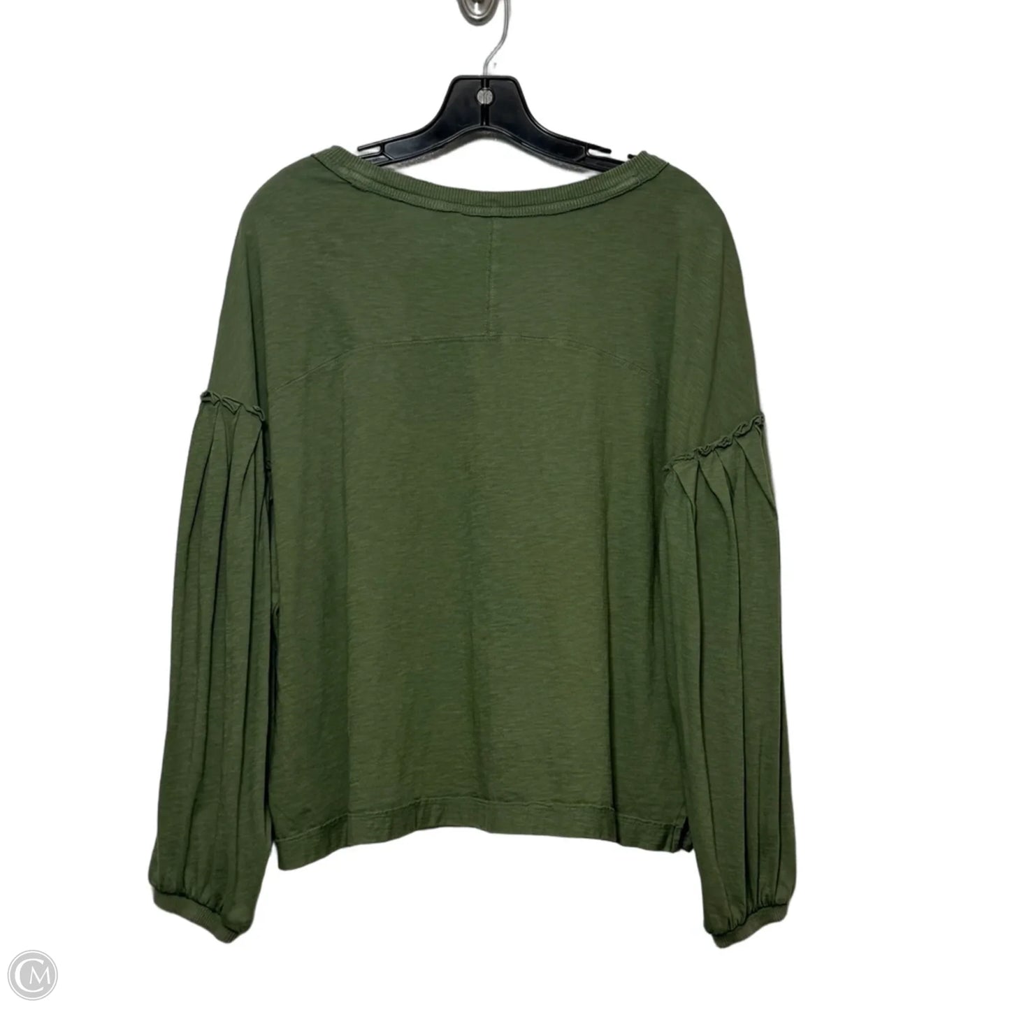 Top Long Sleeve By Aerie In Green, Size: S