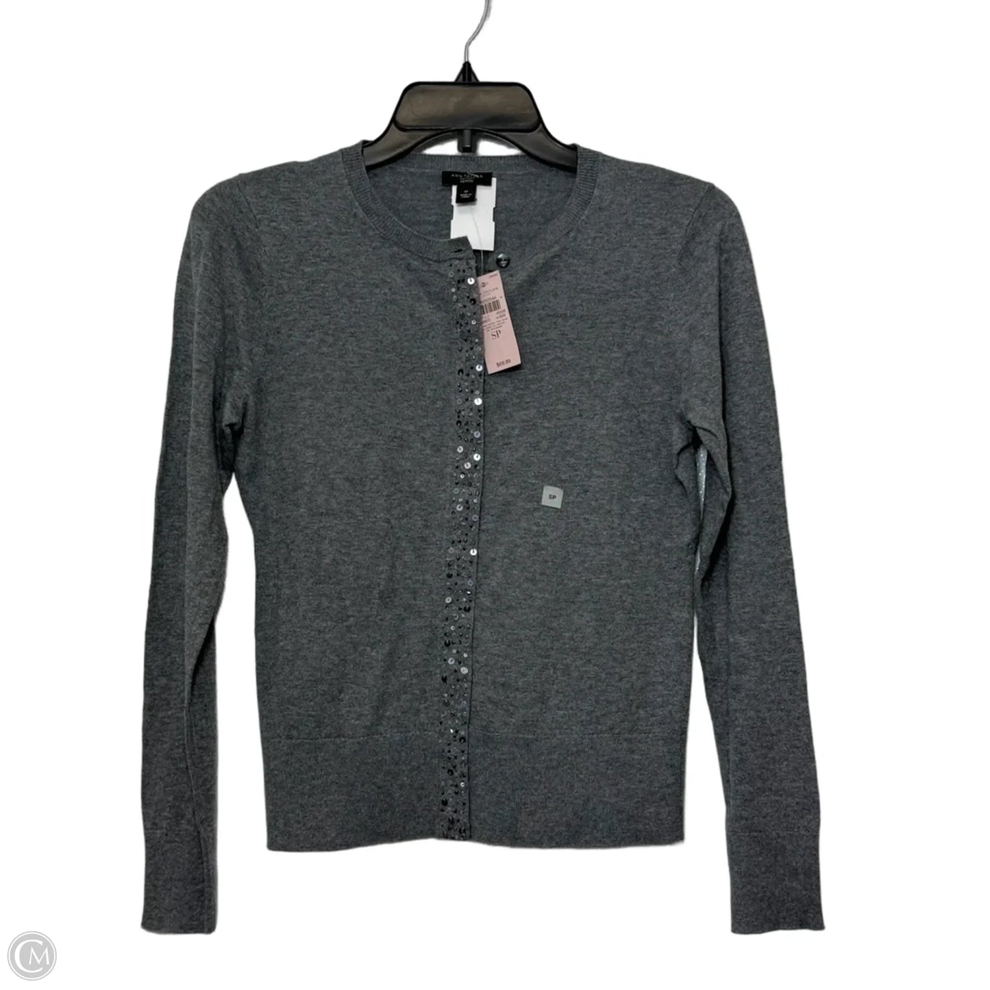 Cardigan By Ann Taylor In Grey, Size: Sp