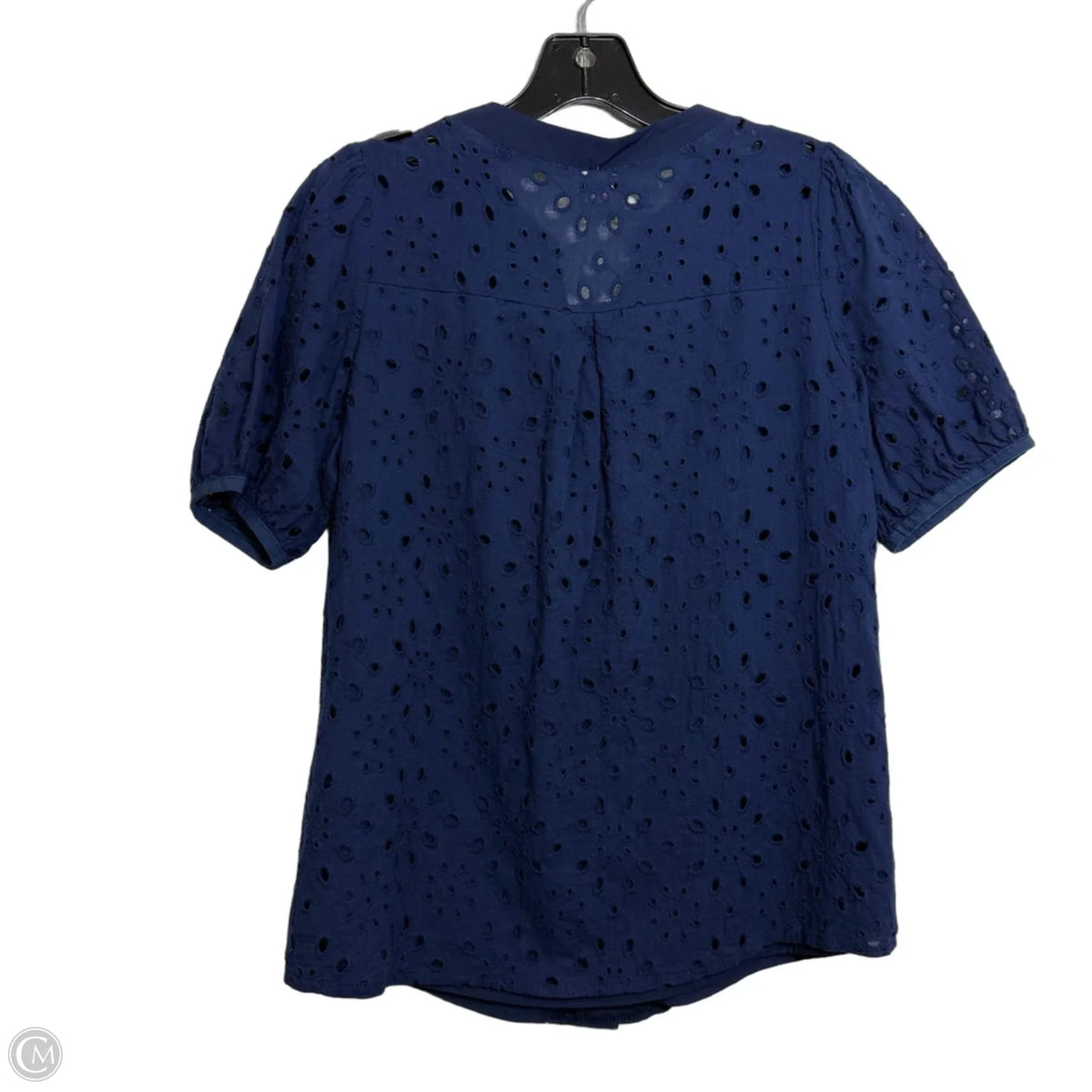 Top Short Sleeve By Clothes Mentor In Navy, Size: S