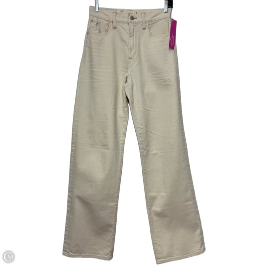 Stovepipe Jeans Straight By Ae77 In Ivory, Size: 2
