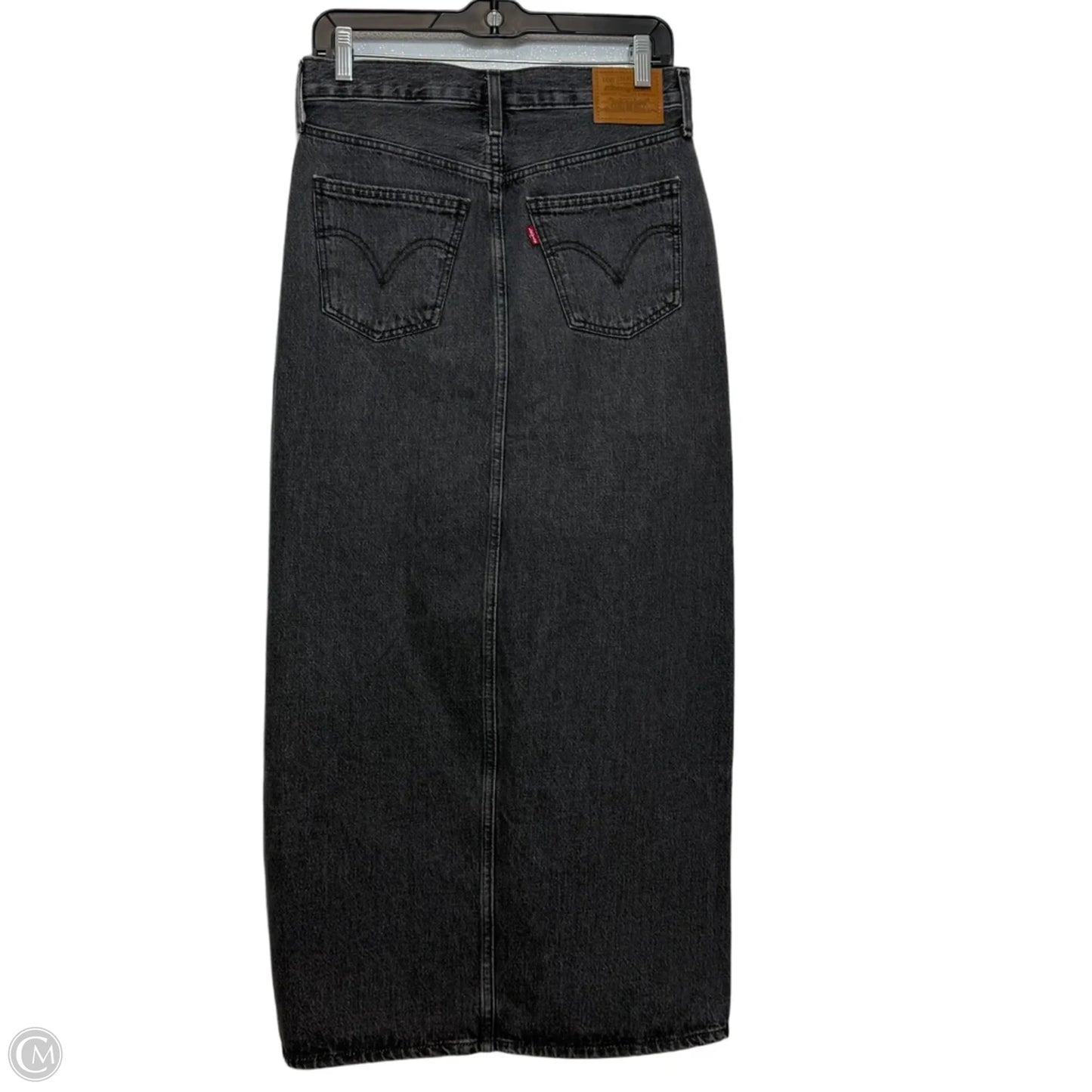 Skirt Maxi By Levis In Black Denim, Size: 26