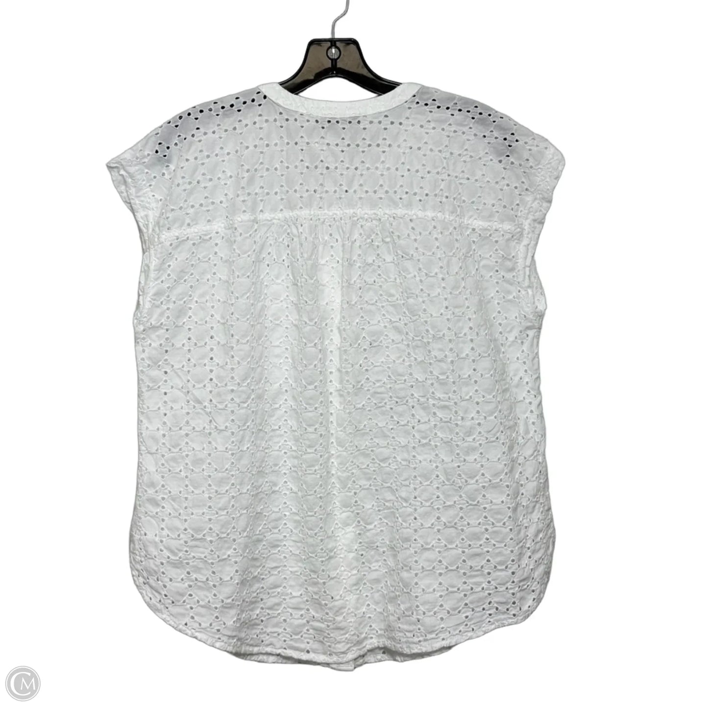 Top Sleeveless By Loft In White, Size: S