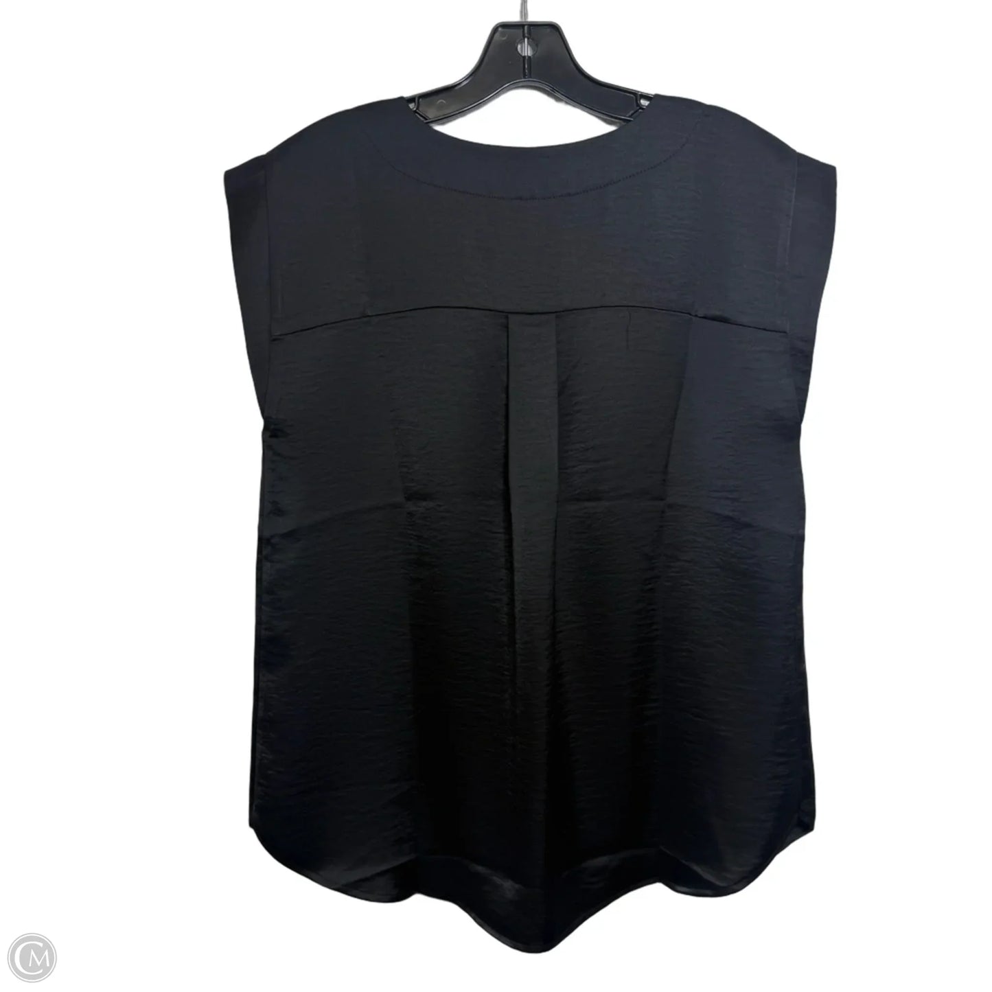 Top Sleeveless By Loft In Black, Size: S