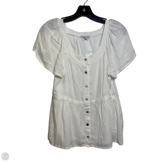 Top Short Sleeve By Baltic Born In White, Size: S
