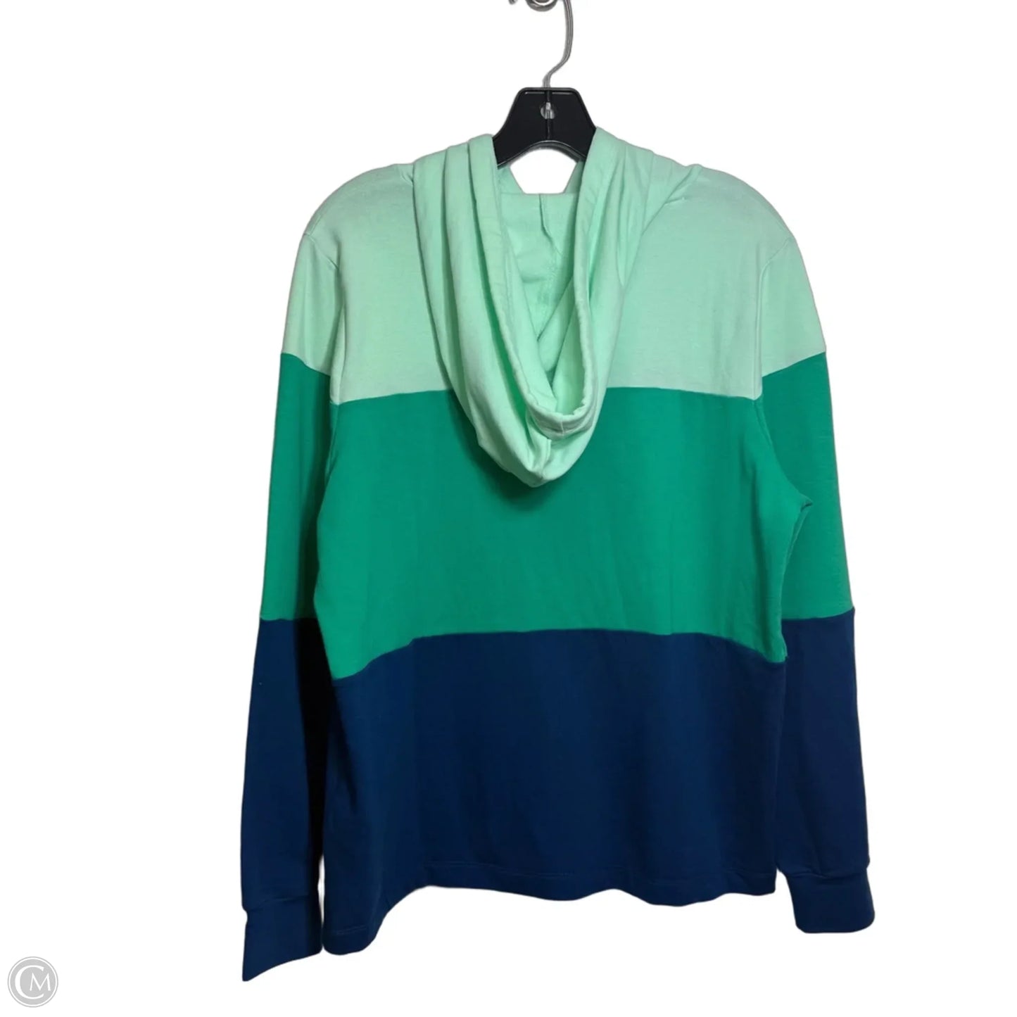 Top Long Sleeve By J. Crew In Blue & Green, Size: M