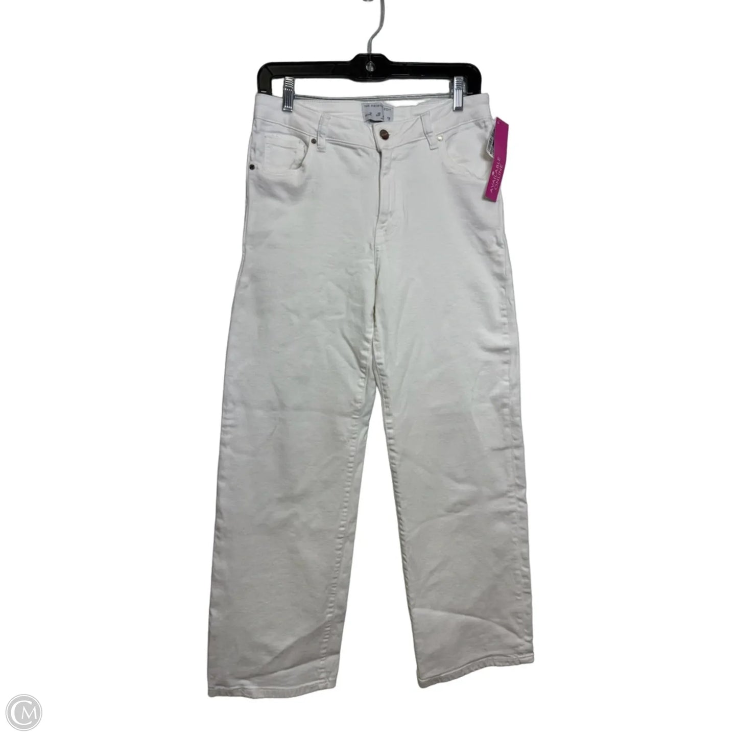 Jeans Straight By Primark In White, Size: 8