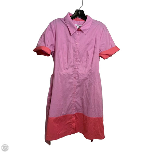 Dress Casual Maxi By Isaac Mizrahi Live Qvc In Pink & Red, Size: 8
