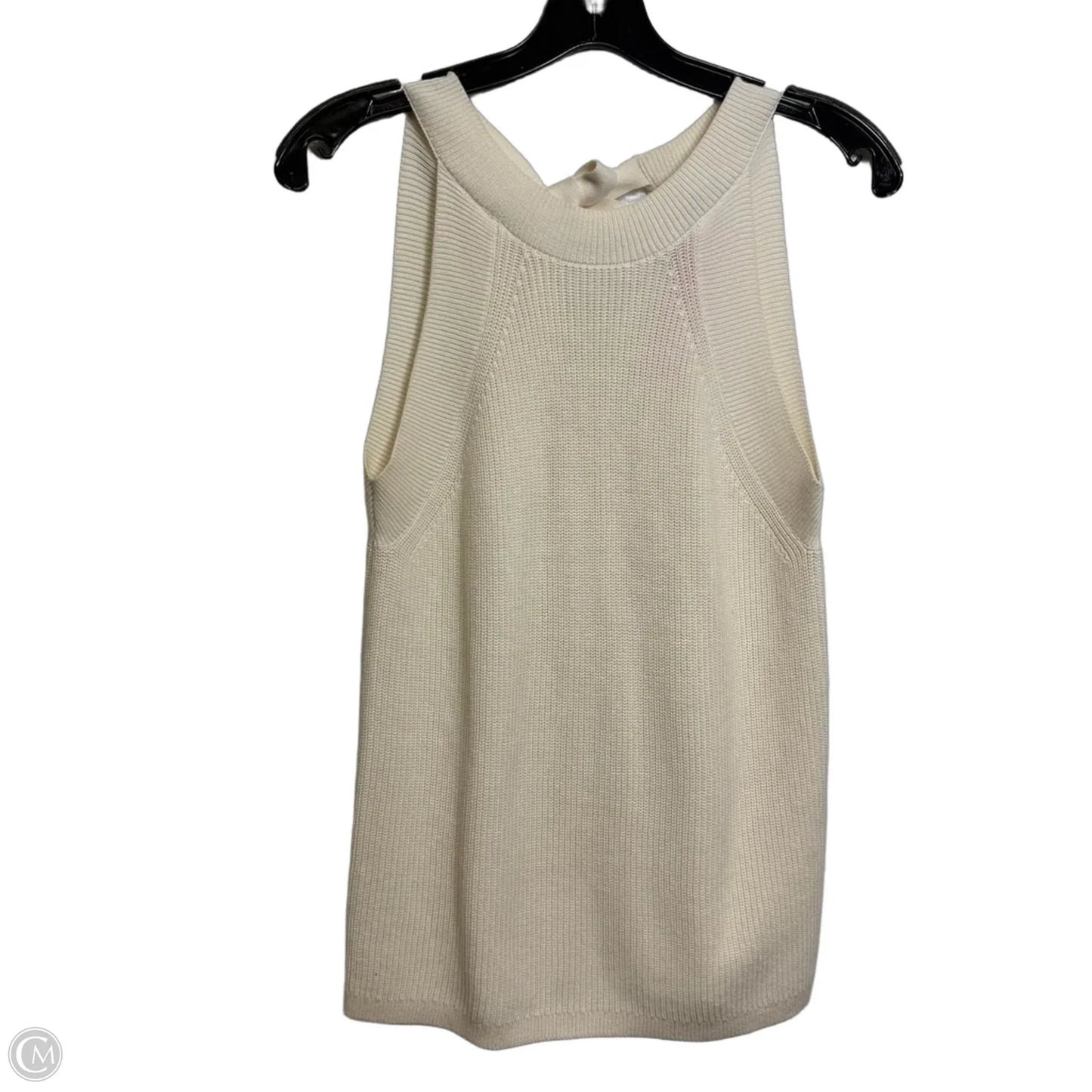 Top Sleeveless By Ann Taylor In Ivory, Size: M