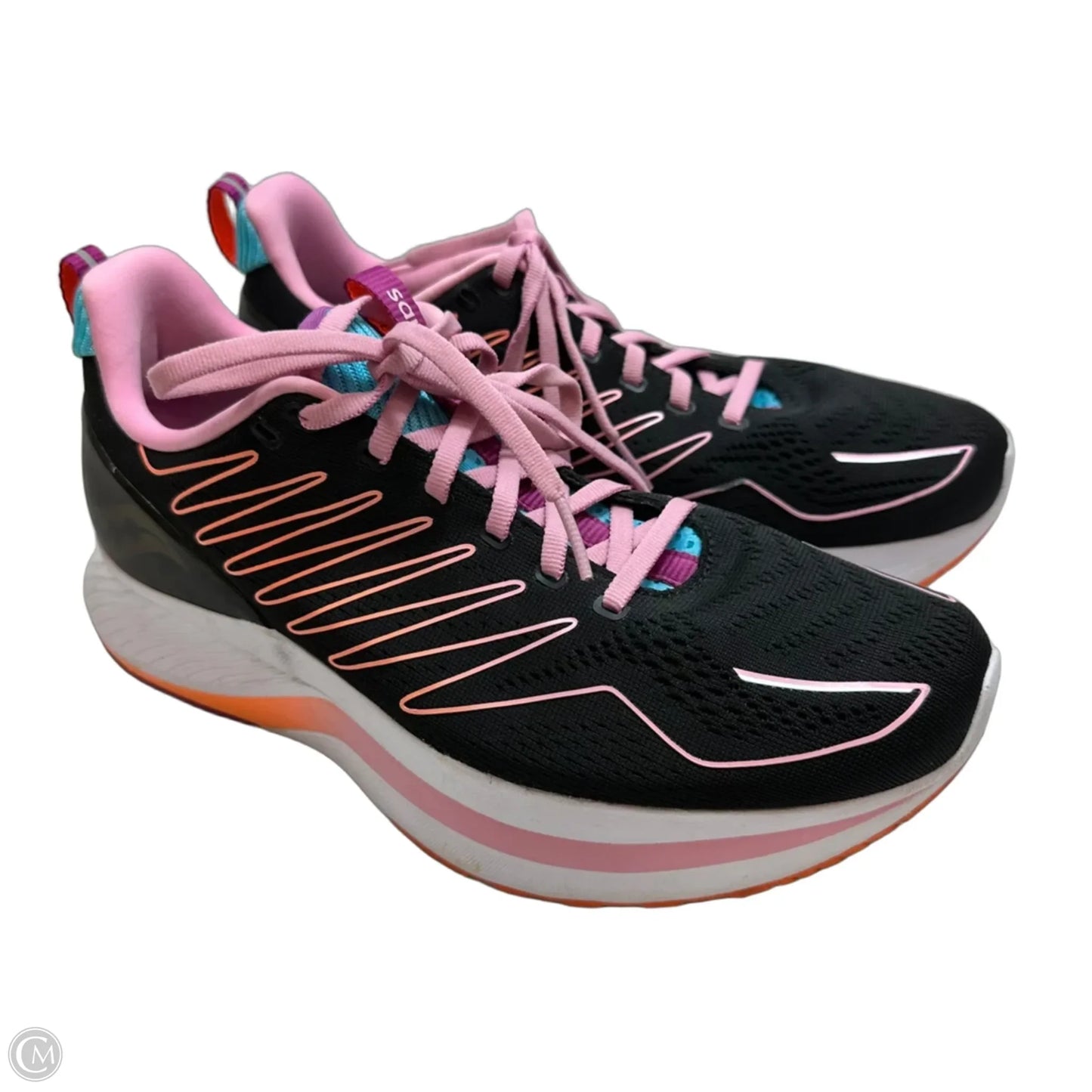 Shoes athletic By Saucony In Black & Pink, Size: 10.5