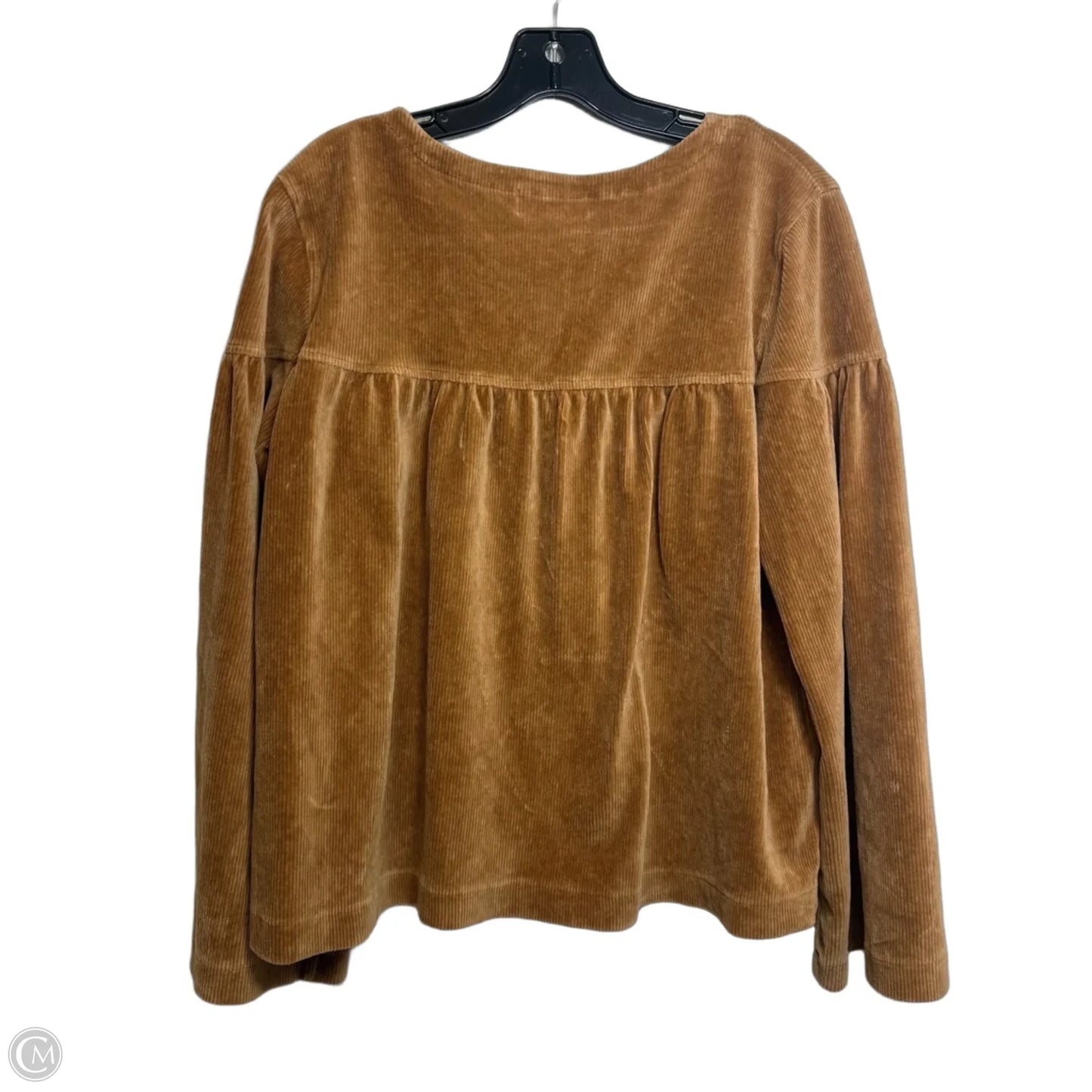 Top Long Sleeve By Madewell In Brown, Size: L