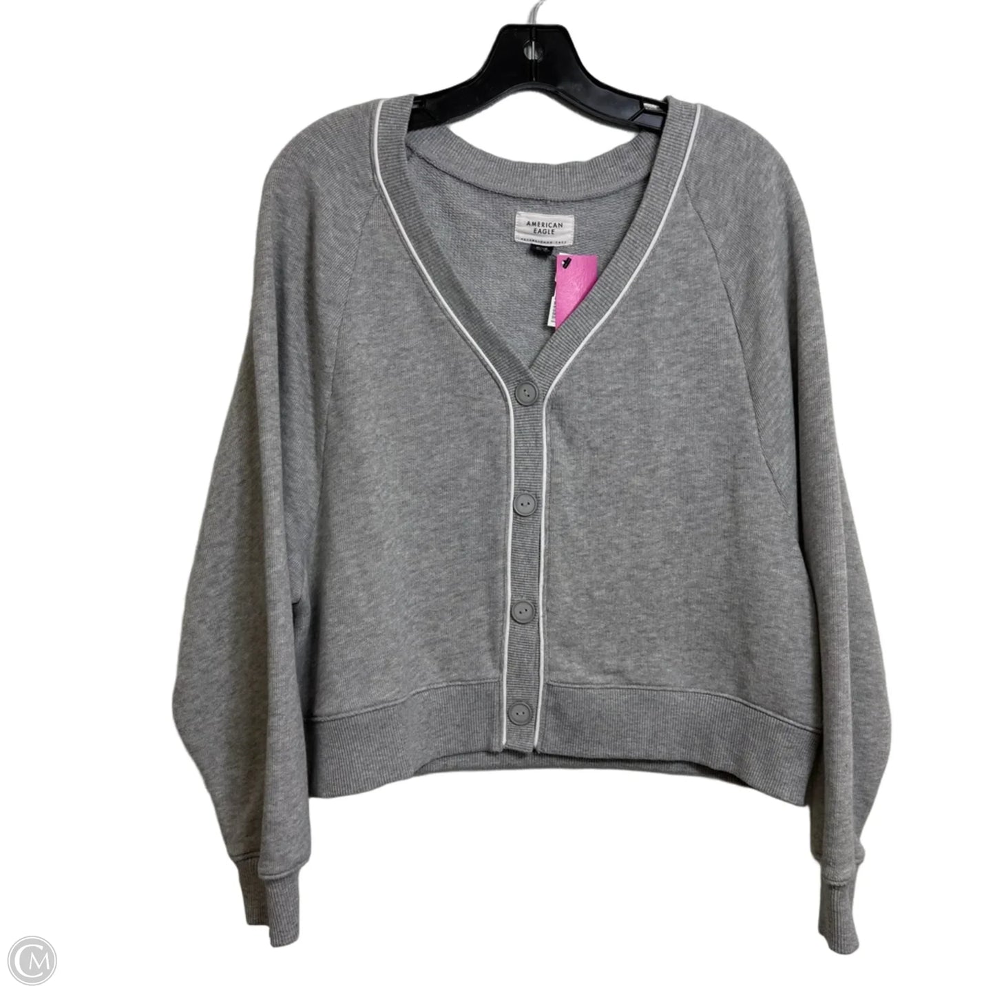 Cardigan By American Eagle In Grey, Size: M