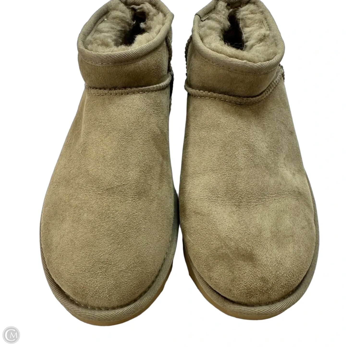 Mini Boots Designer By Ugg In Tan, Size: 9