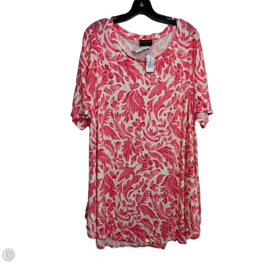 Top Short Sleeve By Lane Bryant In Coral, Size: 2x