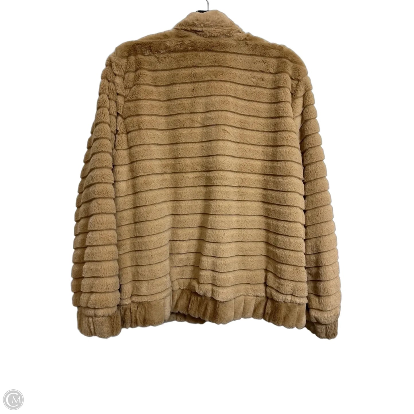 Jacket Faux Fur & Sherpa By Knapp Studio In Tan, Size: Xl