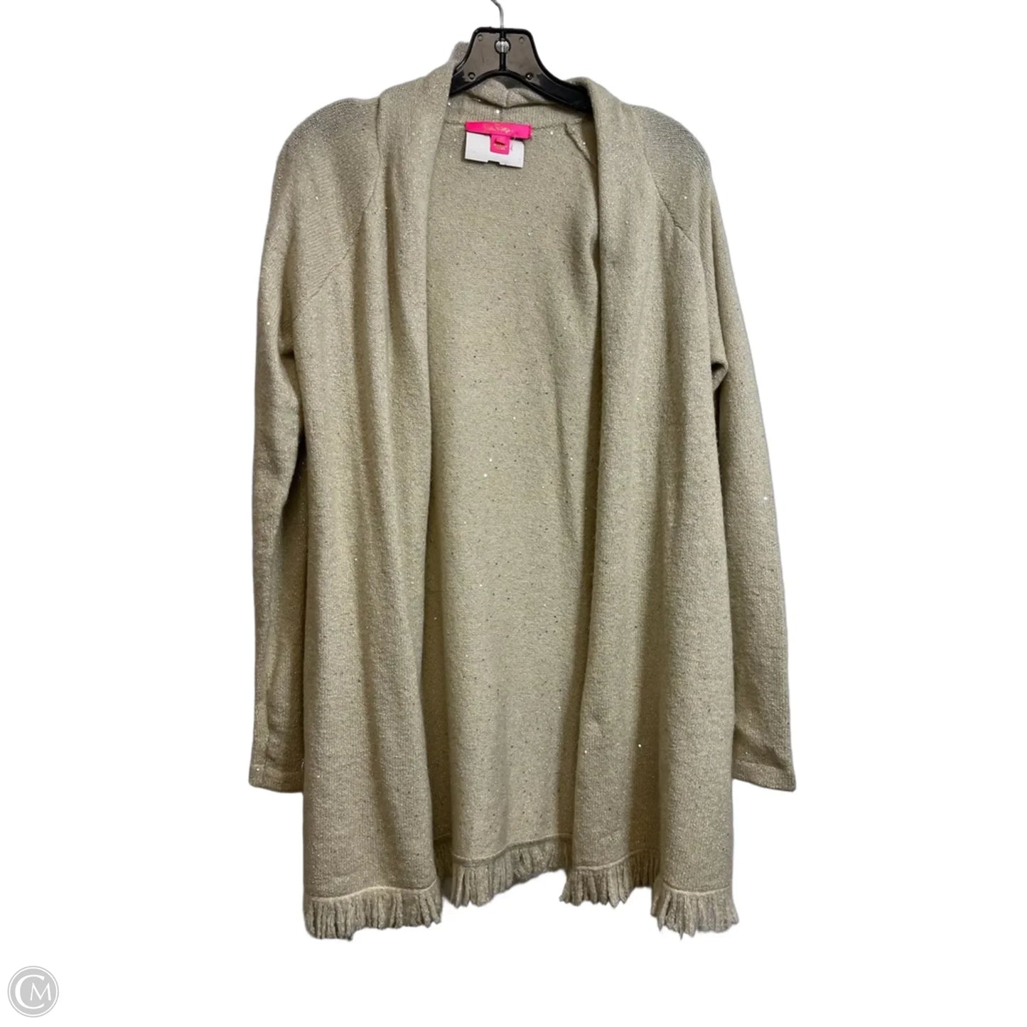 Cardigan Designer By Lilly Pulitzer In Gold, Size: M