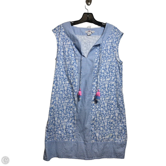 Dress Casual Short By Vineyard Vines In Blue & White, Size: S