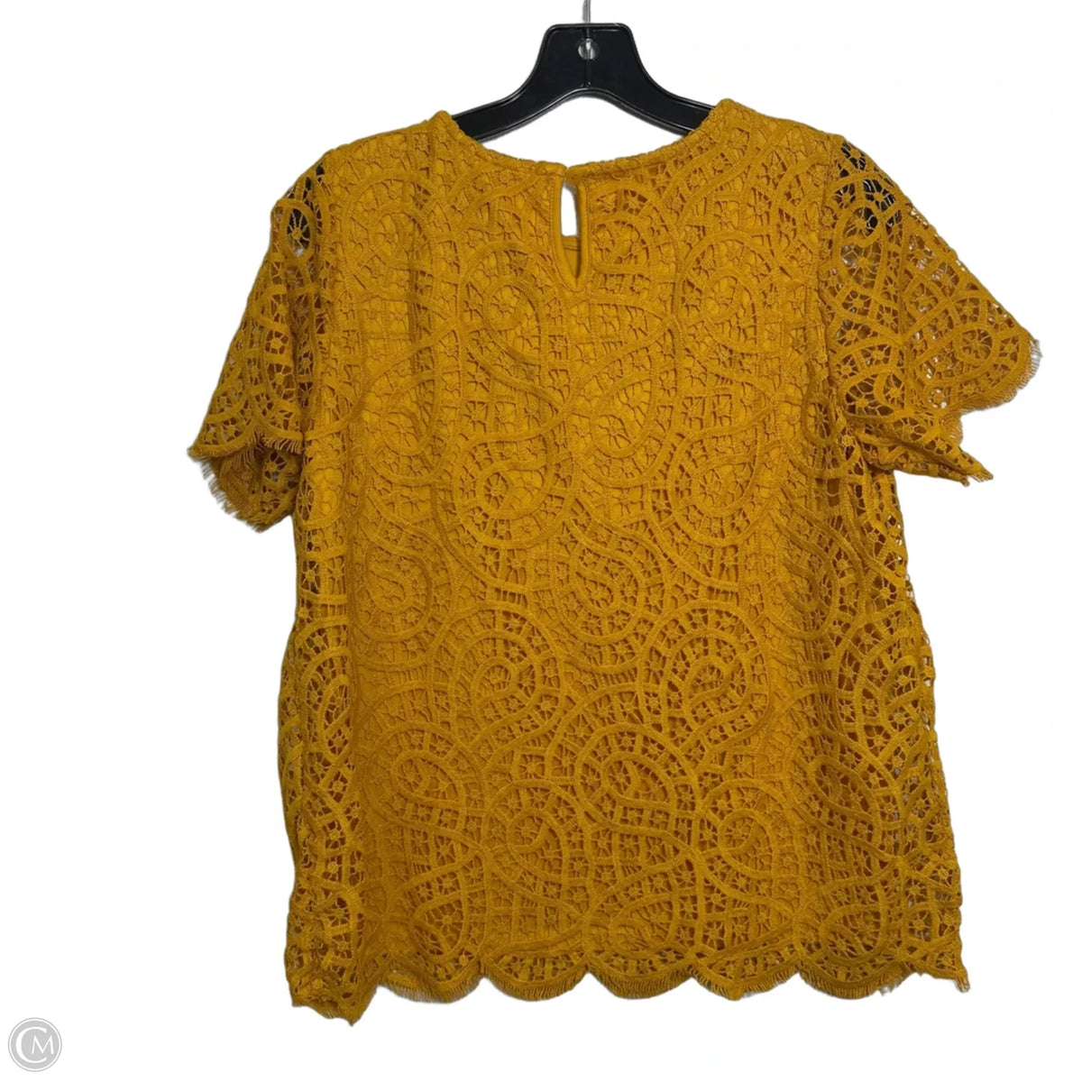 Top Short Sleeve By Philosophy In Yellow, Size: S