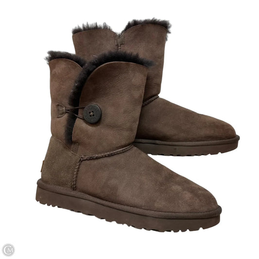 Boots Designer By Ugg In Brown, Size: 10