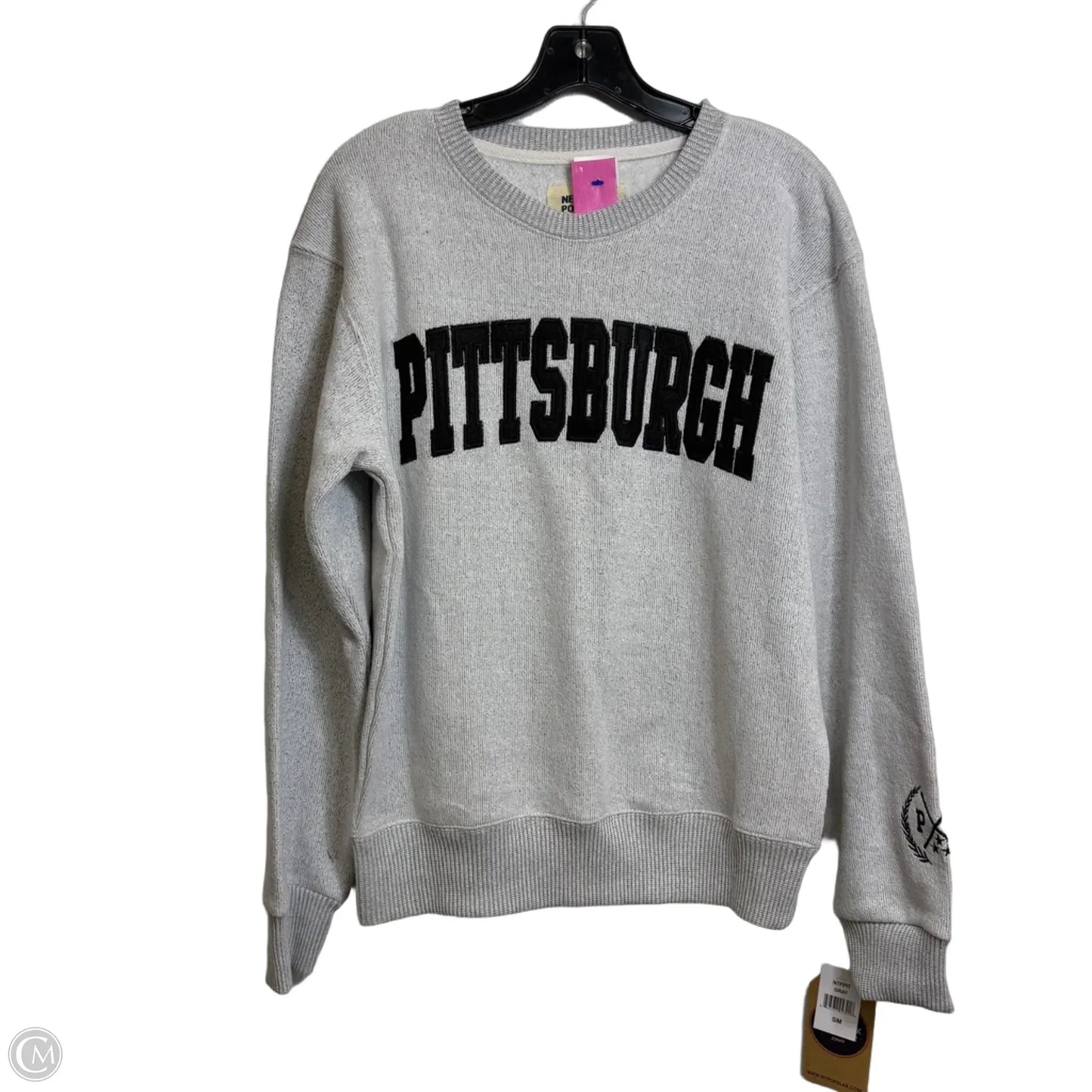 Pittsburgh Sweatshirt Crewneck By Clothes Mentor In Grey, Size: S