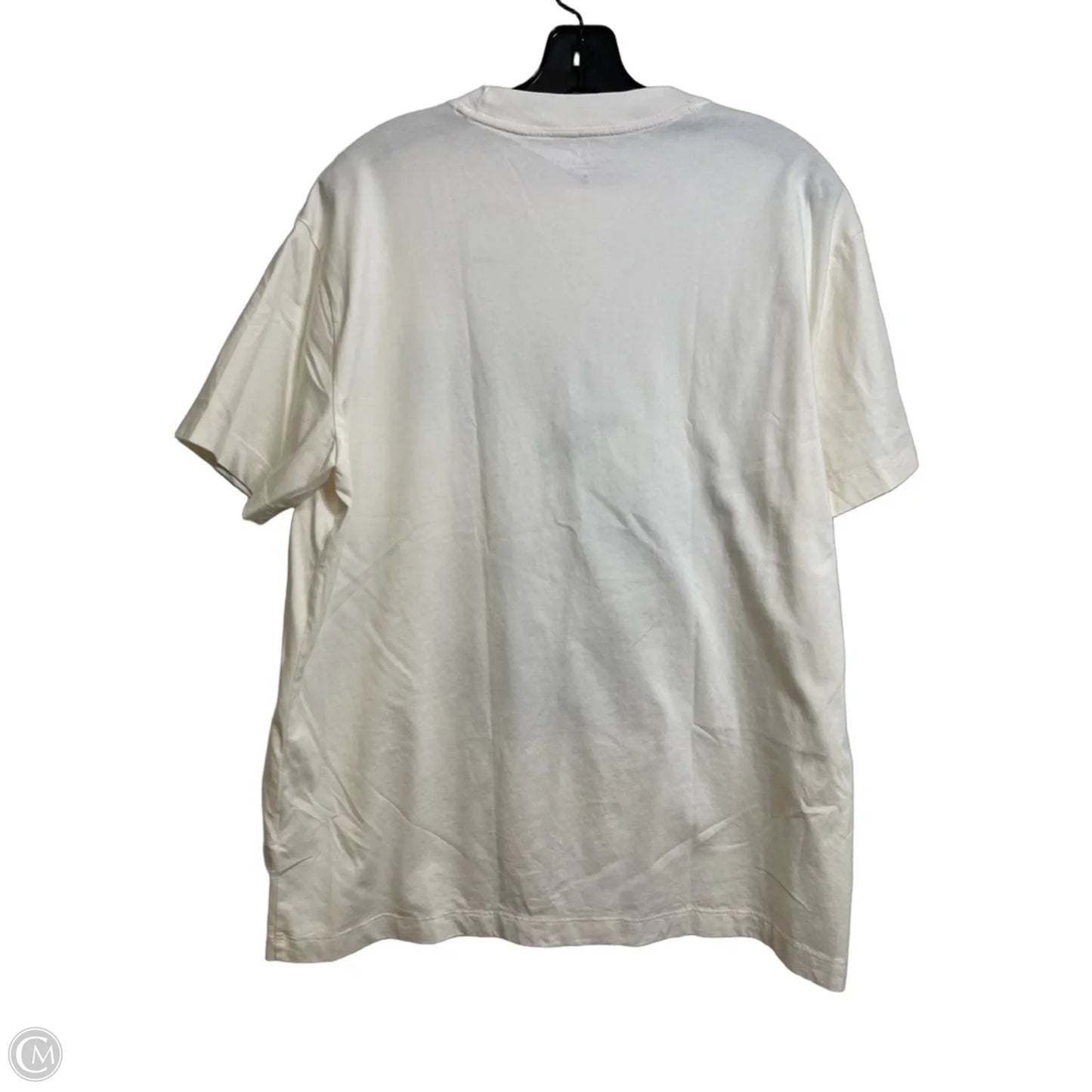 Top Short Sleeve By Abercrombie And Fitch In Ivory, Size: M