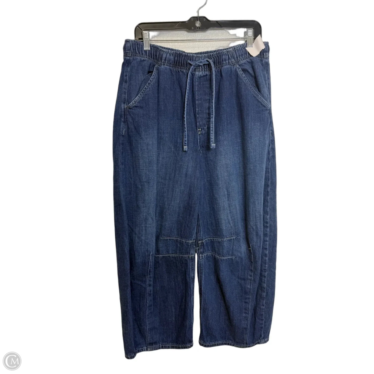 Jeans Cropped By Gap In Blue Denim, Size: M