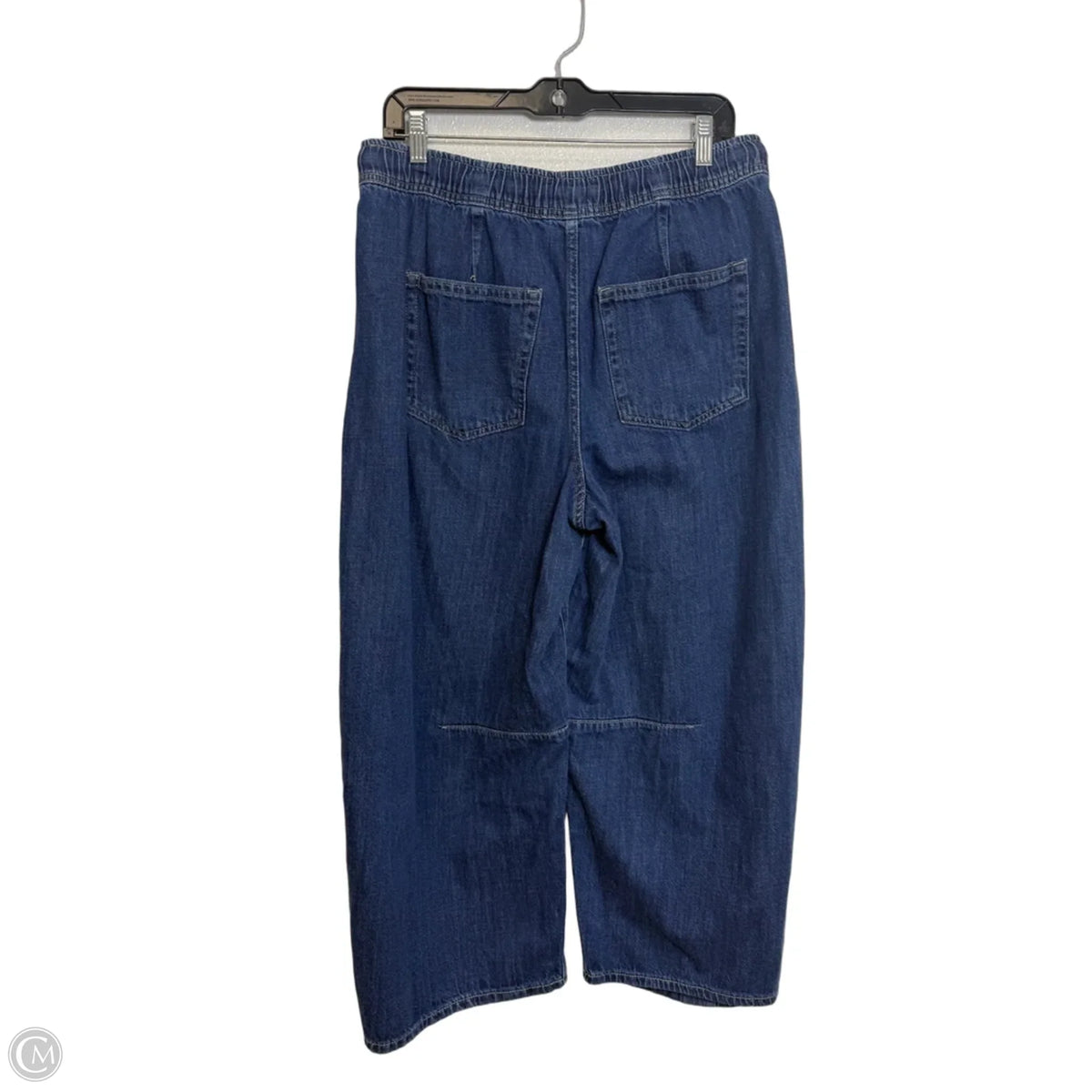 Jeans Cropped By Gap In Blue Denim, Size: M