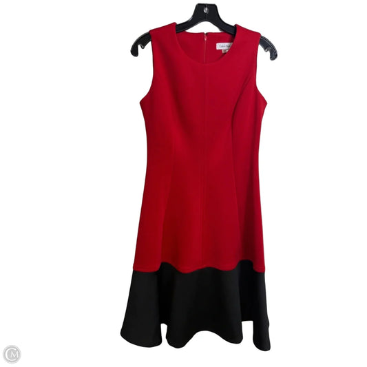 Dress Party Midi By Calvin Klein In Red, Size: S