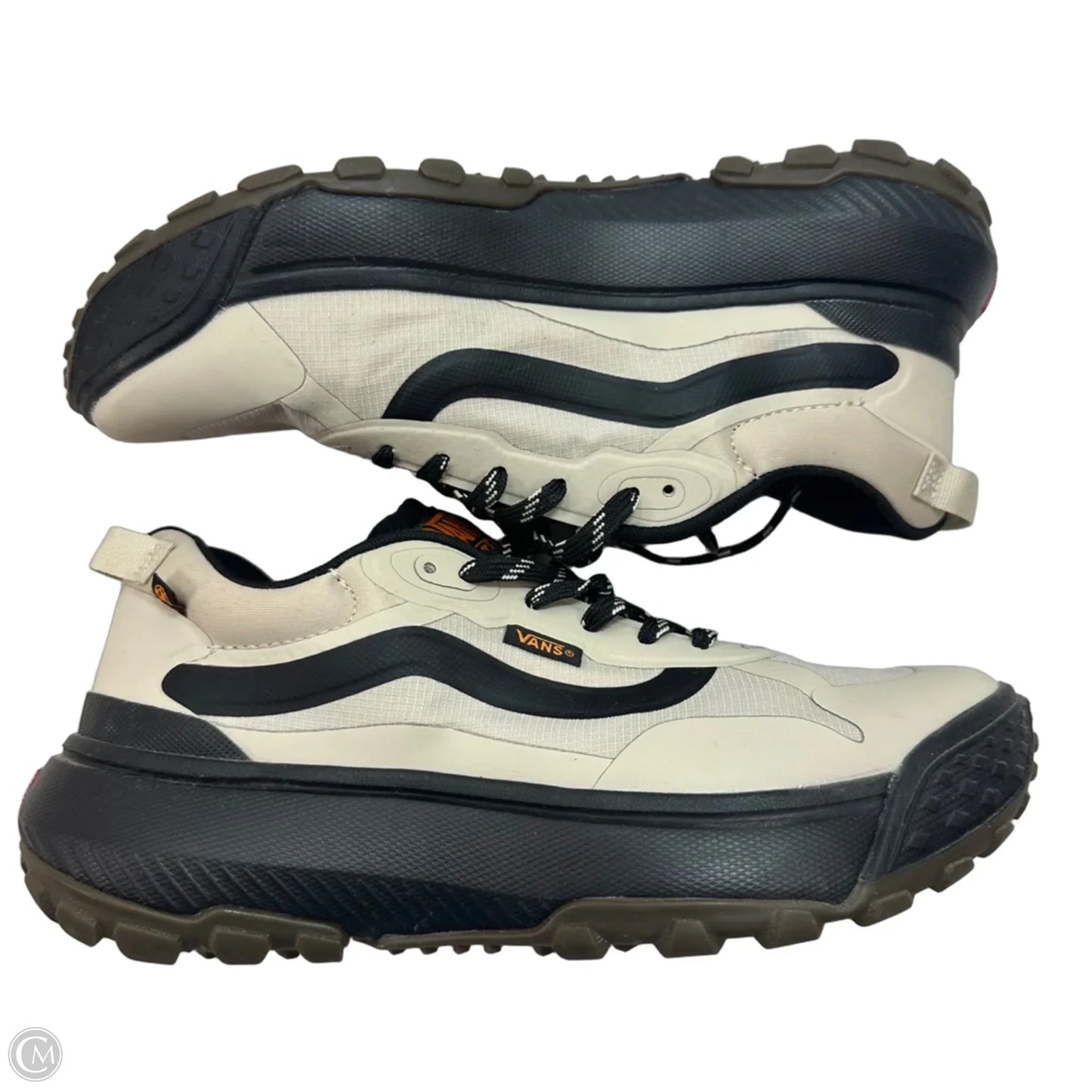 Shoes Sneakers By Vans In Black & Tan, Size: 8