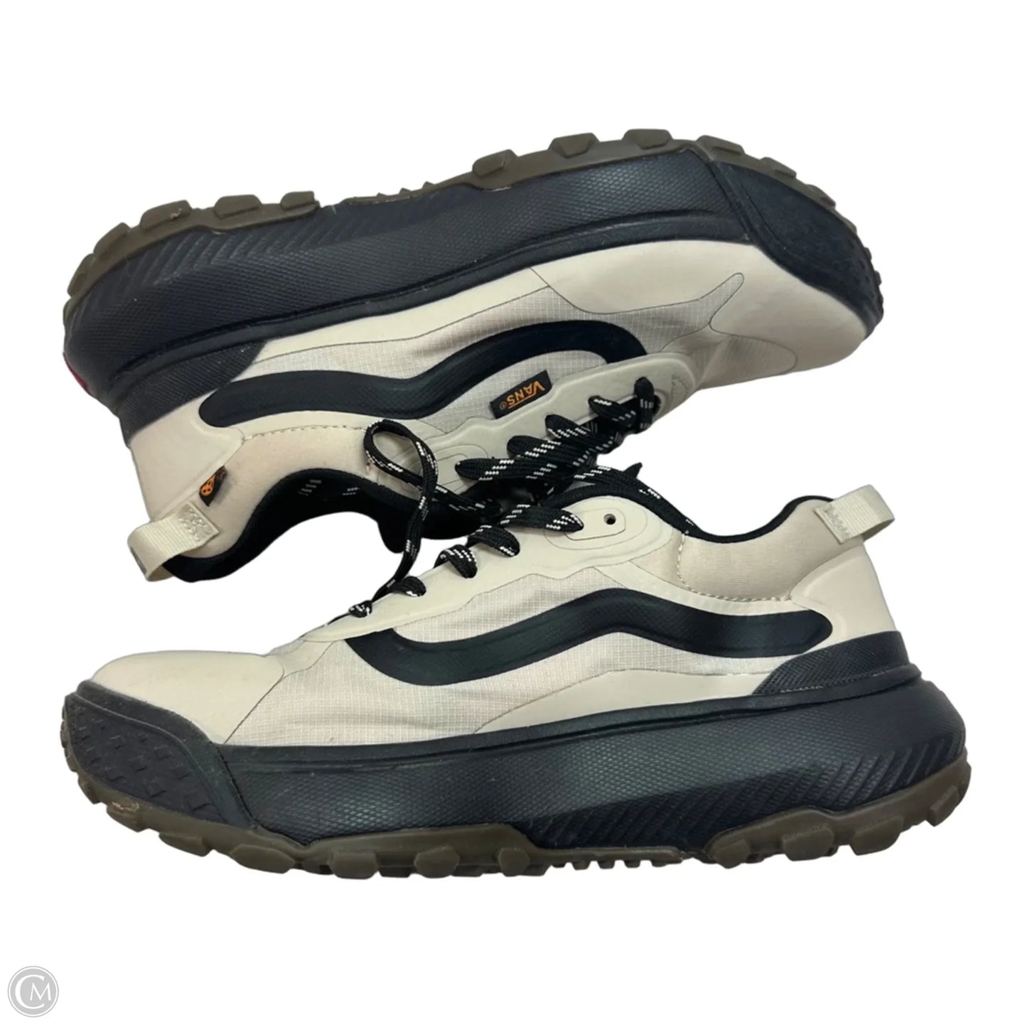 Shoes Sneakers By Vans In Black & Tan, Size: 8
