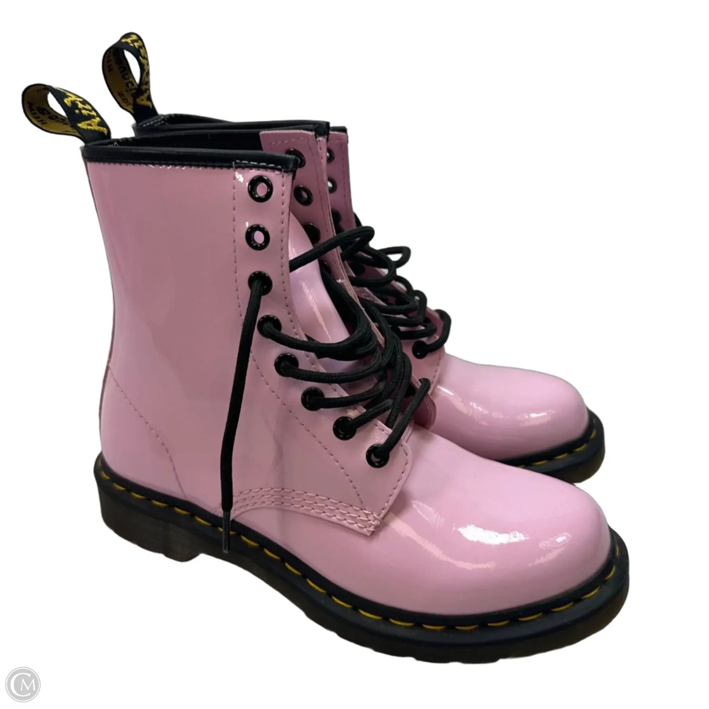 Boots Designer By Dr Martens In Pink, Size: 8