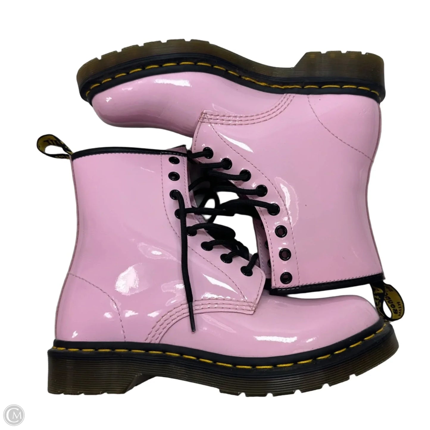Boots Designer By Dr Martens In Pink, Size: 8