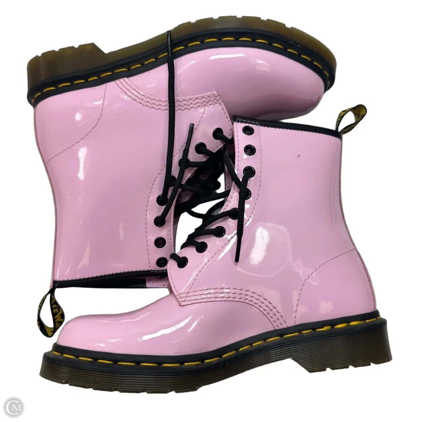 Boots Designer By Dr Martens In Pink, Size: 8