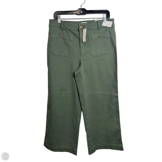 Pants Cropped By Loft In Green, Size: 10