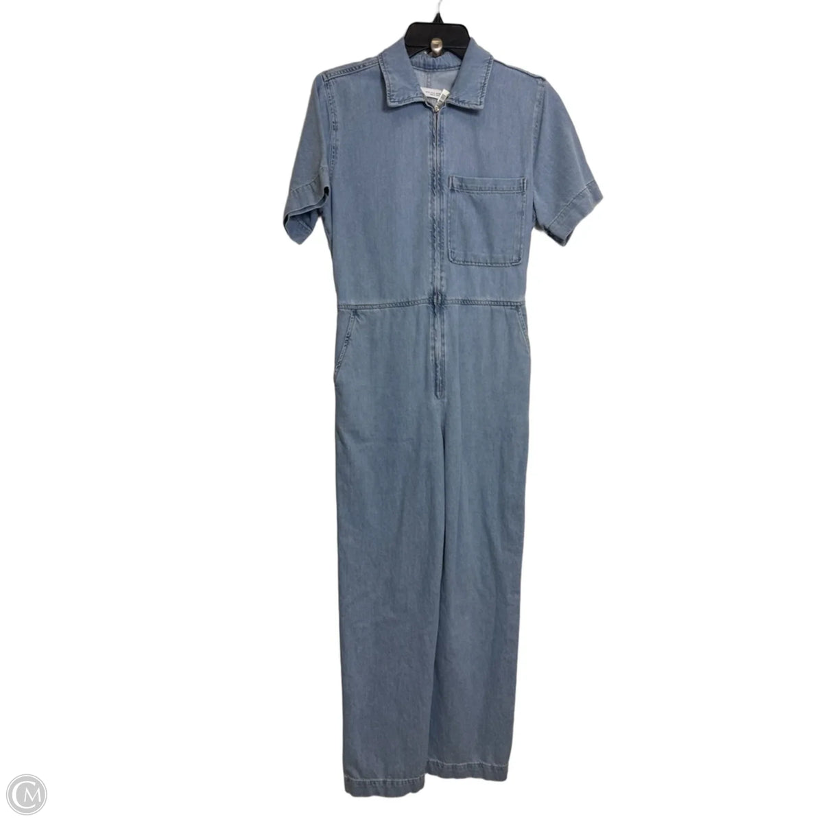 Jumpsuit By Zara In Blue Denim, Size: S