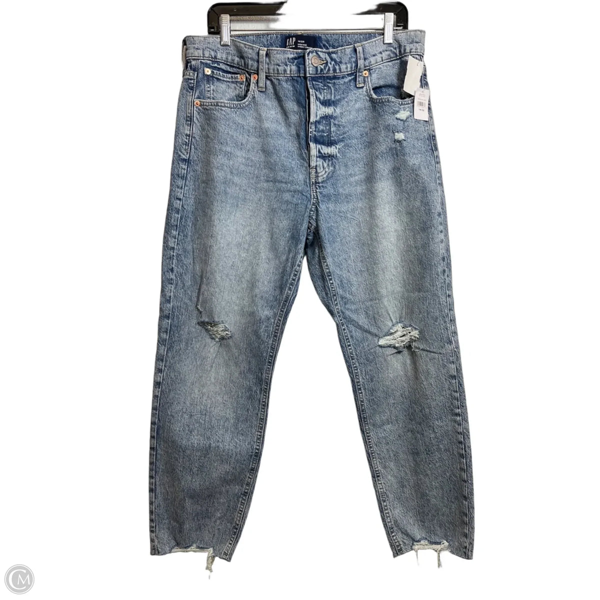 Jeans Straight By Gap In Blue, Size: 14