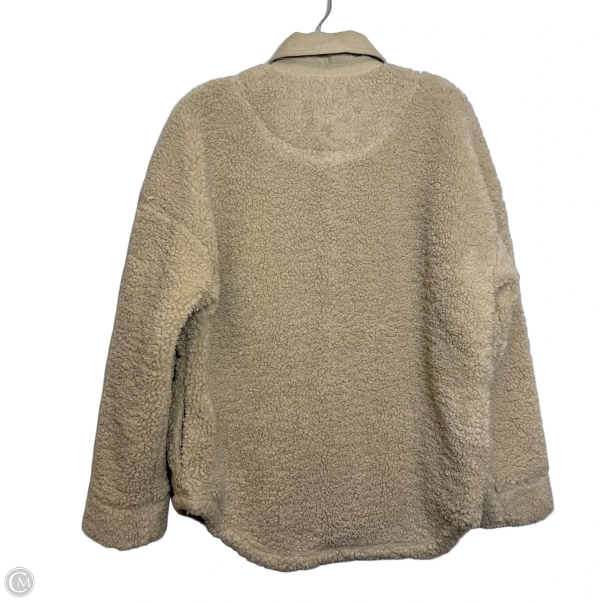 Jacket Shirt By Offline In Cream, Size: M